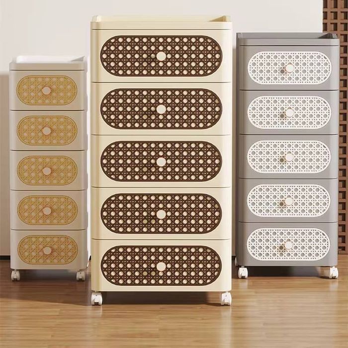 Комод пластиковый в стиле ротанга