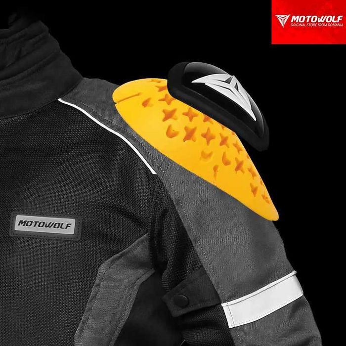 Geaca moto protecti umeri/coate/spate waterproof Oxford contine mesada