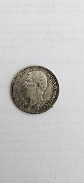 Moneda 1 leu  Carol 1 argint 1910