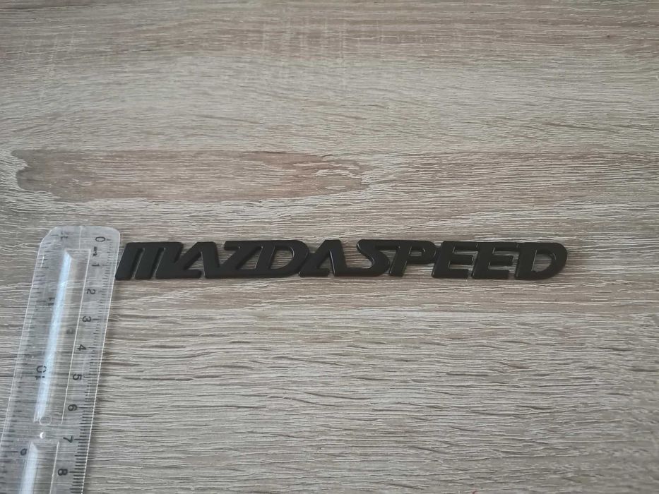 черен метален надпис MazdaSpeed за Mazda