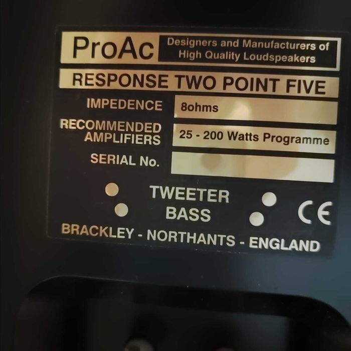 Аудиофильская акустика ProAc Response 2.5 Two Point Five.