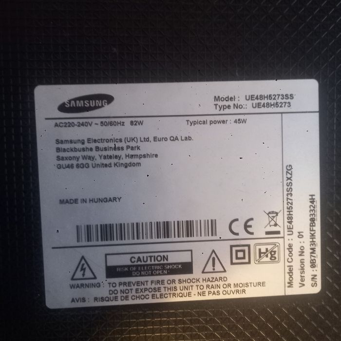 Smart tv samsung 48"