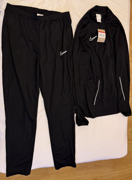 Nike анцунг Футболен спортен слим екип Academy черен и син оригинален