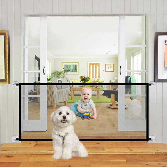 Преграда мрежа за врата за куче, котка и дете - ограничител