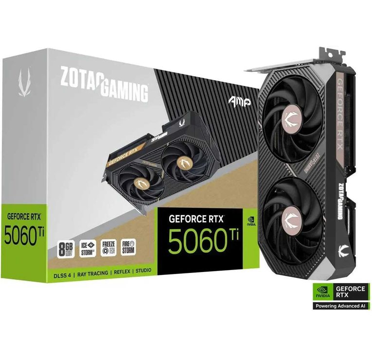 Видеокарта Zotac GeForce RTX 5060 8GB TWIN EDGE GDDR7 128-bit