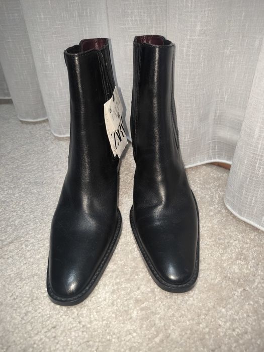 Botine / Cizme piele naturala Zara-40