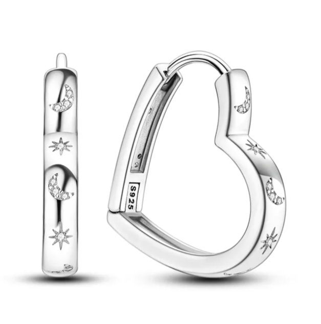 Сребърни обеци с печат 925