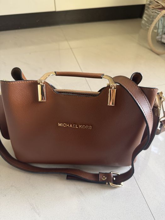 Елегантна дамска чанта Michael Kors – Цвят Карамел/Cognac