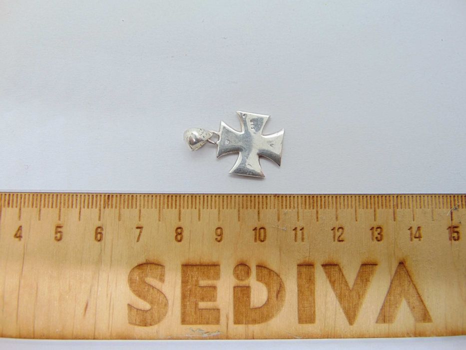 Pandantiv crucea de fier din argint