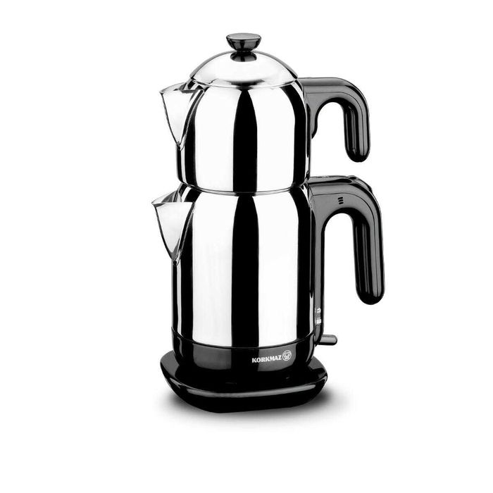 Korkmaz Demkolik Inox/Черный Электрический Чайник A369