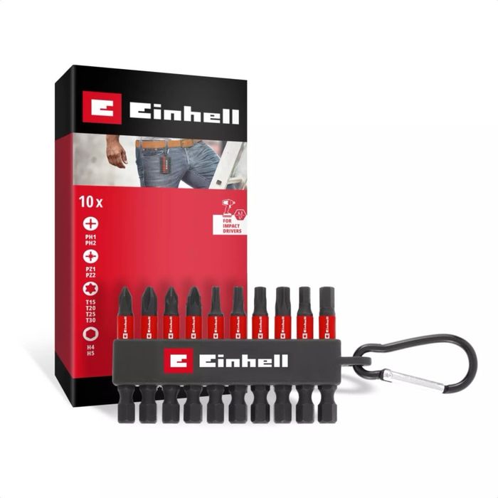 Einhell набор бит 10 шт