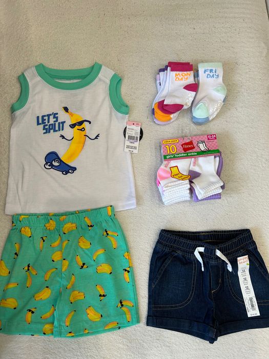 бебешки бодита, ромпъри, блузи, чорапи, панталони