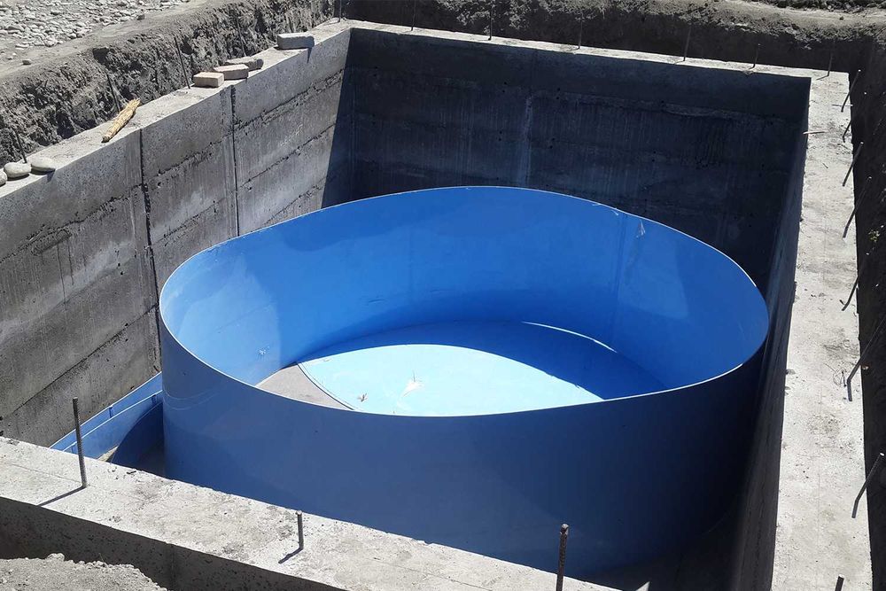 Эко-емкости для воды, сборка на месте, с выездом на объект