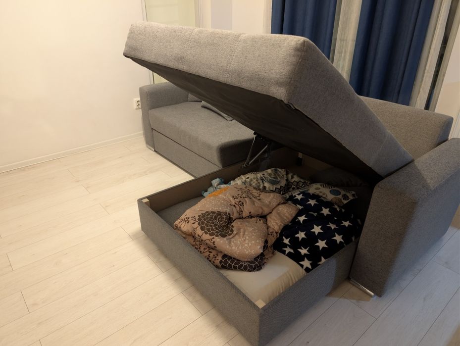 Colțar extensibil KringX Fjord interschimbabil, 266x90x165 cm