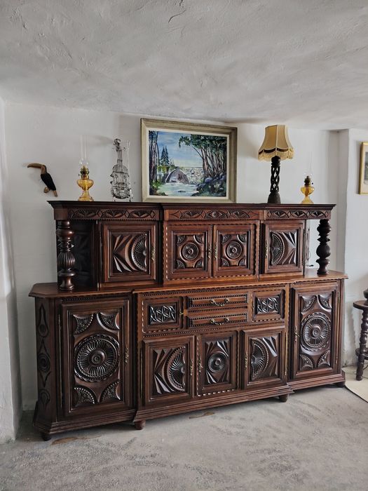 Bufet , comodă din lemn masiv de Mahon