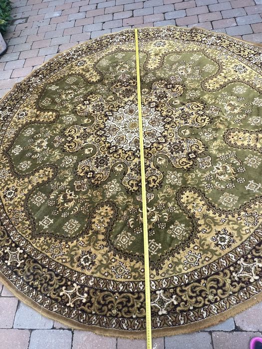 Covor 100% lâna urias rotund diametru 2,45 m