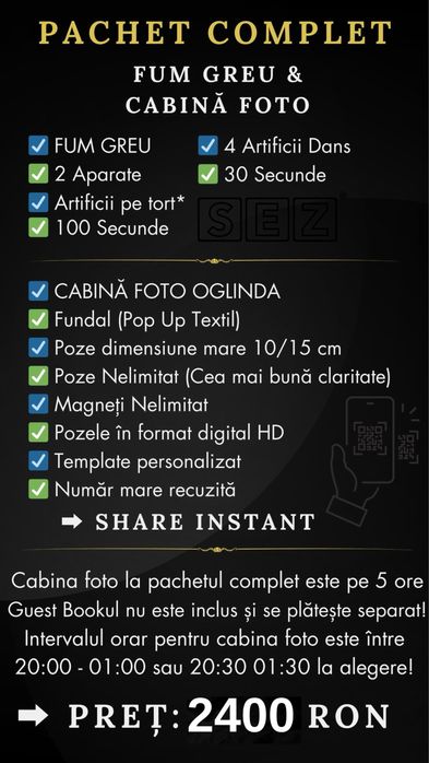 FUM GREU By SEZ CRAIOVA Cabine Foto Artificii Schela Lumini Litere