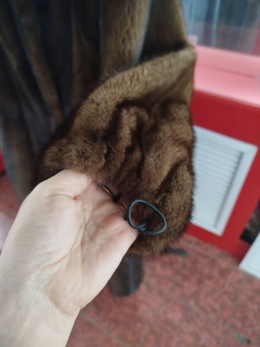 Норковая  длинная шуба