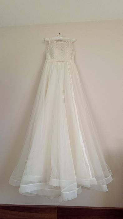 Булчинска рокля като нова и воал