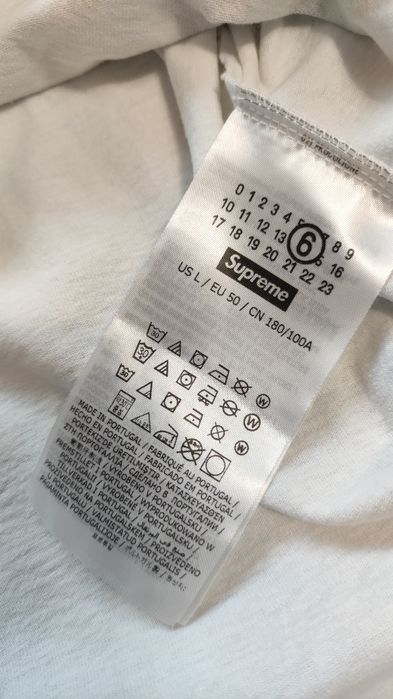 Supreme x MM6 Maison Margiela box logo T-shirt L size