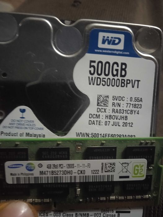 Жёсткий диск на ноутбук