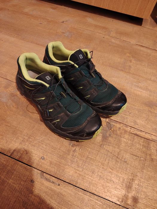 Adidasi-Ghete Salomon verde inchis