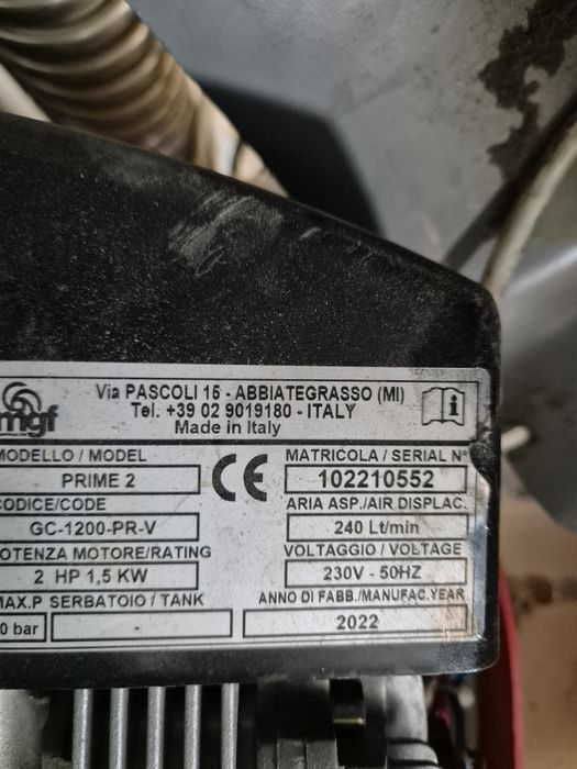Titlu: Compresor Stomatologic MGF SKY 100/30 SCE – 12 Bar, Motor 2022 + Motor Original