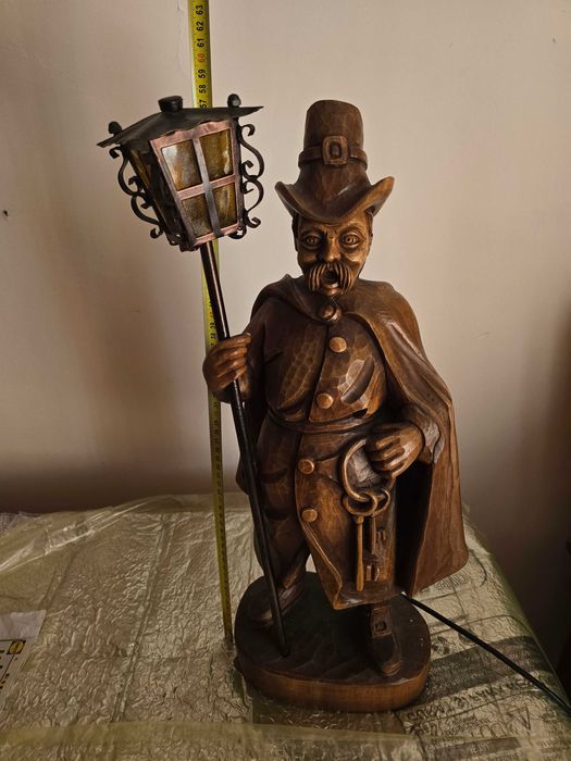 Statueta strajer Veioza vintage – Lampă Străjer/Paznic de noapte
