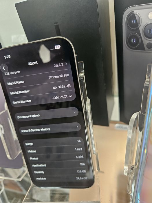 Magazin si rate Iphone 16 pro 128GB 1an garantie