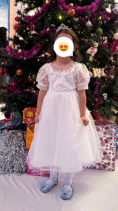 Платье снежинка