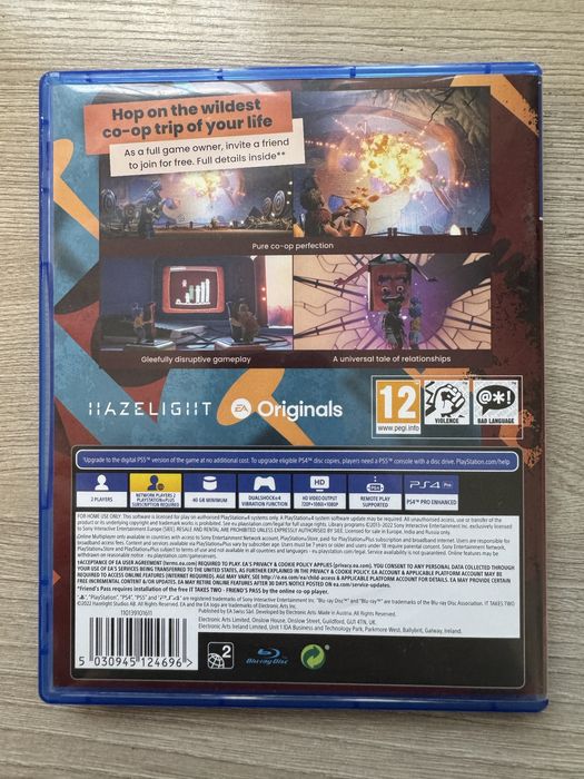 It takes two диск ps4/5 playstation