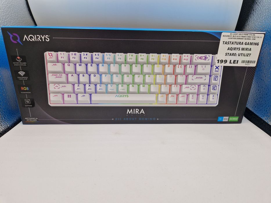 Tastatura Gaming Aqirys Miria Garantie #54221