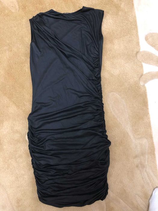 Compleu  satinat 3 piese, fusta, top satinat stil corset si esarfa