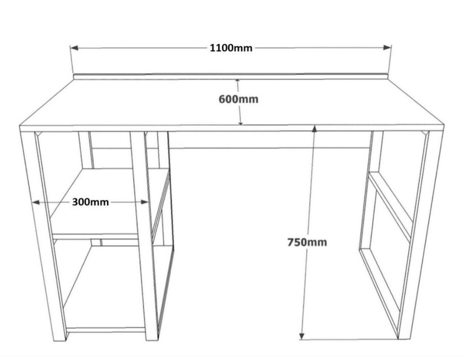 Стол компьютерный Sky loft comfort, 110x60x75 см