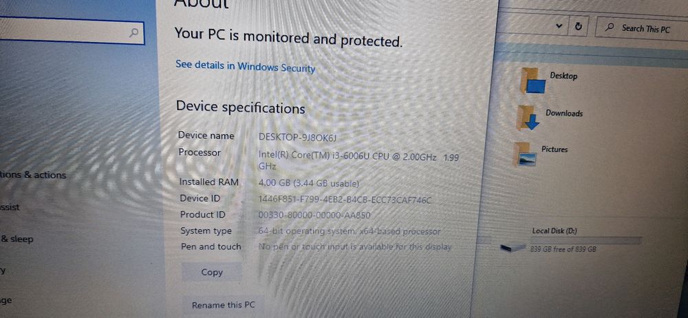 Laptop i3  lenovo v110-15isk