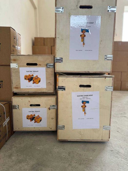 Электрическая цепная таль HHBB 3-t (с тележкой), импорт, Китай