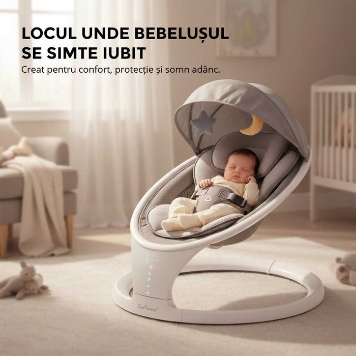 Leagăn electric bebeluși EvoSmart