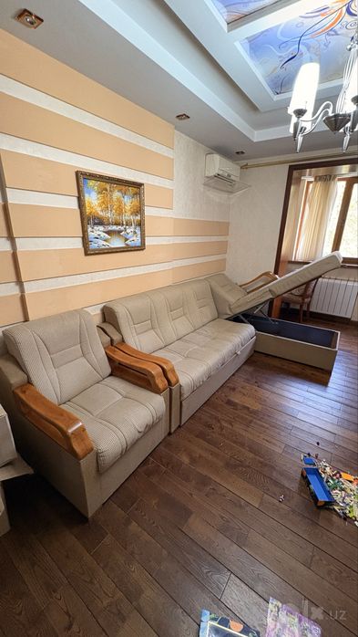 Диван раскладной + кресло б/у