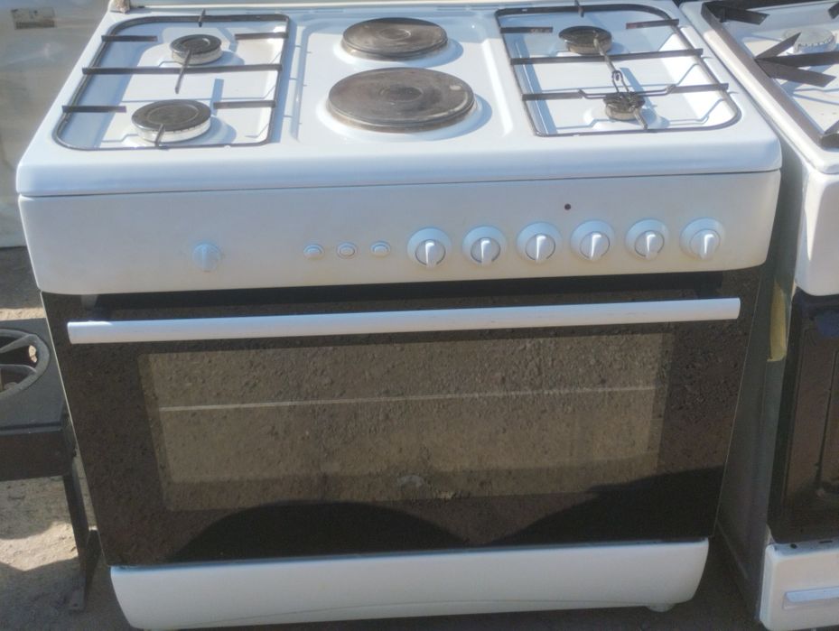 Гефест газ плитаси 6 канфорка 4 газга 2 електрон пилиткали