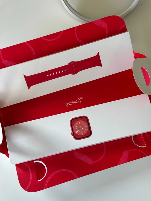 Apple Watch Series 8 Red 100% Battery