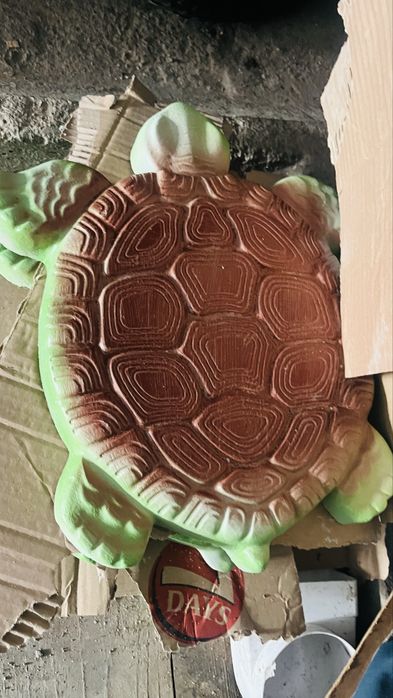 Цветя и Костенурки от бетон декорация за градина