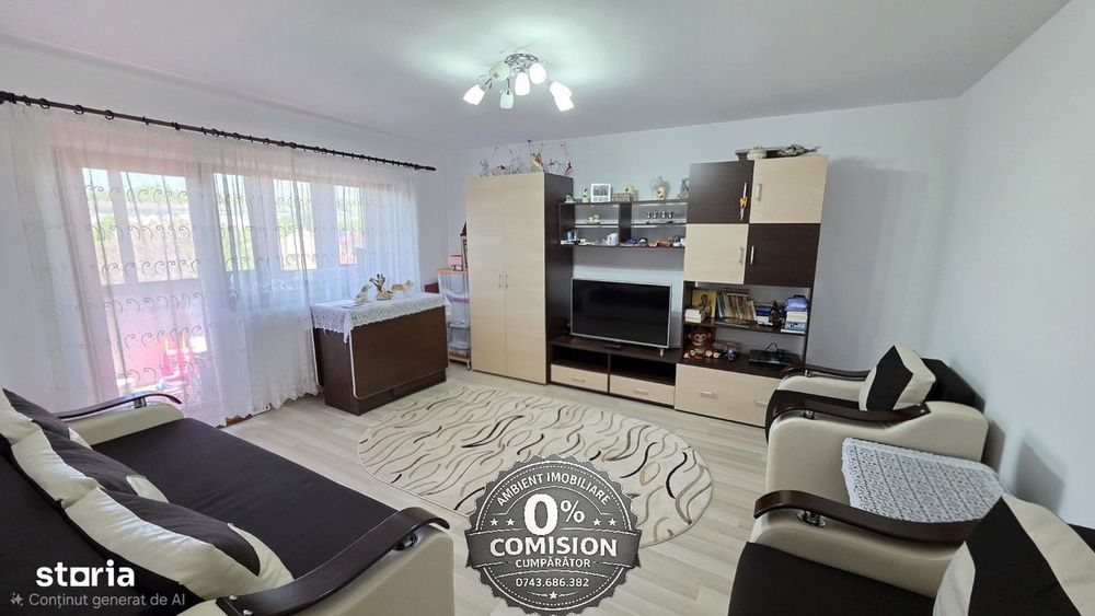 Apartament cu 3 camere, 2 bai, 2 balcoane, mobilat și utilat, zona TRA