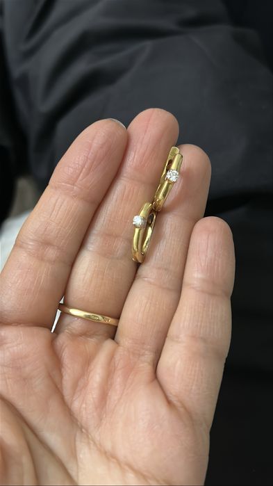 Серьги с брилиантами 750 пробы