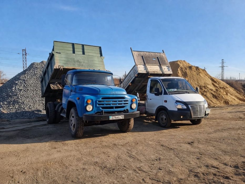 Щебень песок доставка газель самосвал