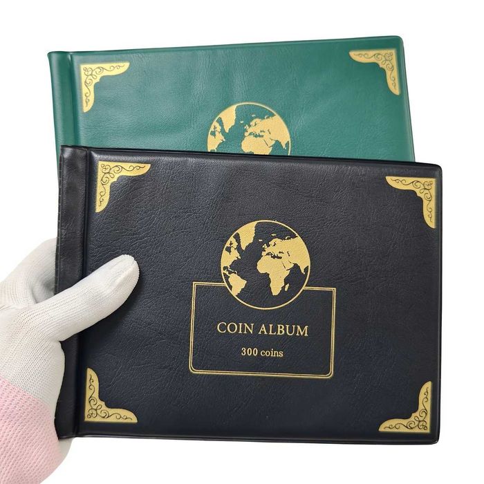 Чисто нов класьор / албум за монети  – 300 джоба (30 мм и 38 мм)