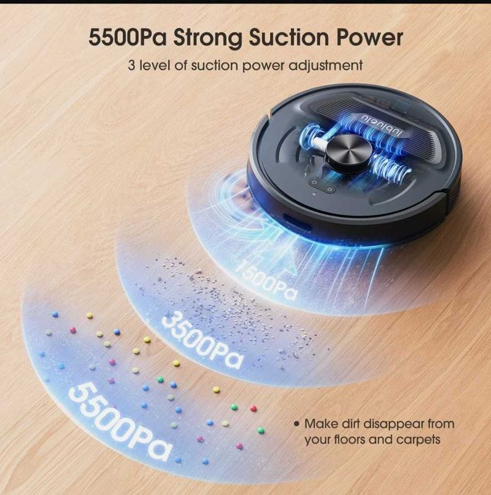 3 в 1 робот  прахосмукачка и моп, ,мощност 5500pa ,сканира на 360°