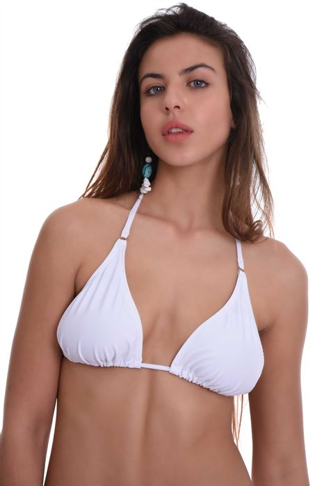 Дамски бански горнище мек триъгълник подвижна подплънка 701