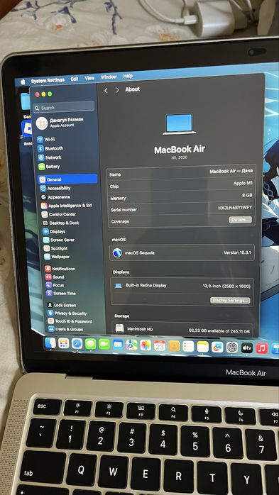 Macbook air m1 256 gb