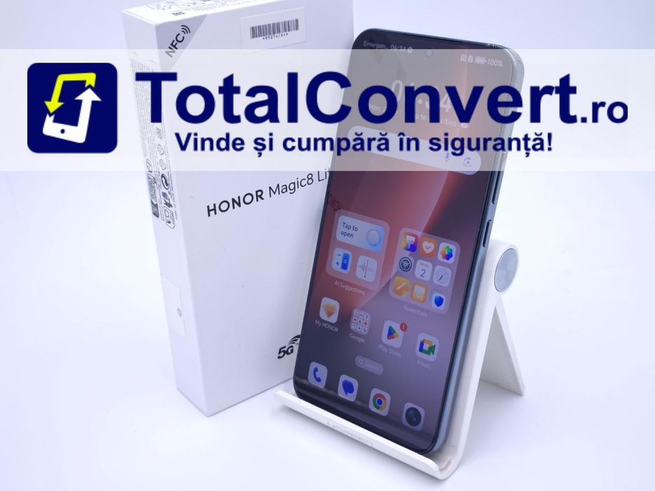 Honor Magic8 Lite 256GB Black 8GB Dual SIM, Garantie 24 luni | #D95274