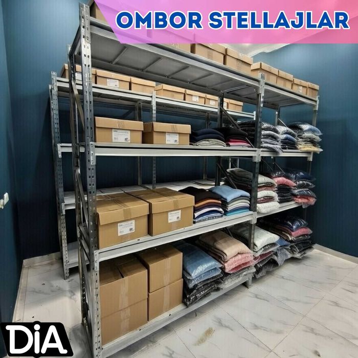 Складские стеллажи, стеллаж для склада, ombor stellaj, tokcha